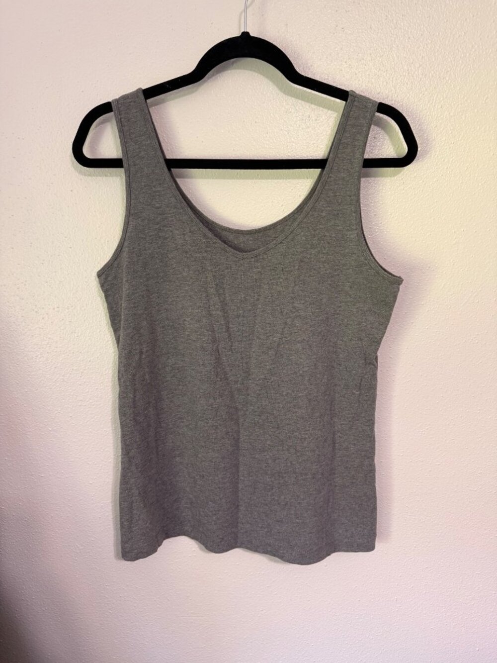 Felina Womans Heather Gray Reversible Tank Top Cami Layering Size XL
